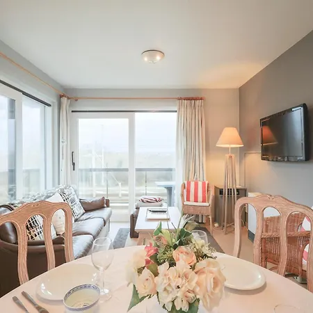 Bright With Terrace In Oostduinkerke, Cleaning Included